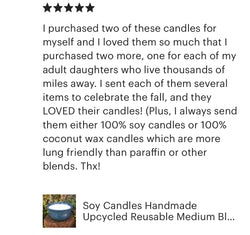 Medium Blue Bowl Candle Review