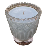 Patchouli Soy Candles Handmade Upcycled  Glass Container Organic Hemp Wick Essential Oils