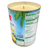 Pina Colada Scented Soy CANdle Hemp Wick Repurposed Eco Friendly Gag Gift