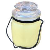 Citronella Lemongrass Essential Oil Soy Candles Handmade Upcycled Glass Decanter