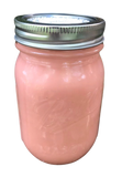 White Citrus Ssented Candles Upcycled Mason Jar Soy Wax Organic Hemp Wick
