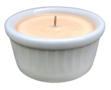 Pumpkin Spice Soy Candles Handmade Upcycled Reusable Baking Dish Organic Hemp Wick