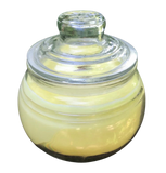 Citronella Lemongrass Essential Oil Soy Candles Handmade Upcycled  Decanter Crackling Cherry Wood Wick