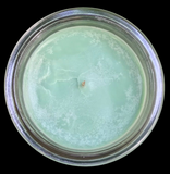 Eucalyptus Soy Candle Handmade Upcycled Container Eco Friendly Organic Hemp Wick