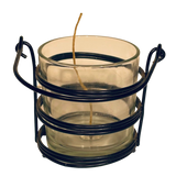 Custom Made Soy Candle Handmade Upcycled Container Organic Hemp Wick