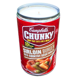 Sirloin Burger Soup Can 19oz CANdle Soy Wax Hemp Wick