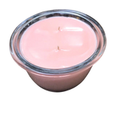 White Citrus Soy Candles Handmade Eco Friendly Upcycled Oval Glass Baking Dish Organic Hemp Wick