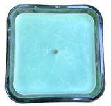 Eucalyptus Soy Candle Upcycled Glass Container Organic Hemp Wick