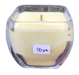 Citronella Lemongrass Soy Candles Handmade  Upcycled Glass Container Organic Hemp Wick Essential Oils