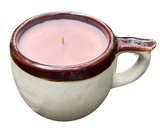 Upcycled Coffee Cup Soy Candles Handmade Organic Hemp Wick