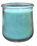 Eucalyptus Soy Candle Handmade Upcycled Container Eco Friendly Organic Hemp Wick
