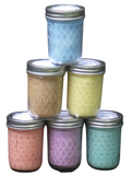 Balsam Pine Scented Candles Upcycled Mason Jar Soy Wax Organic Hemp Wick