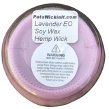 Lavender Scented Soy Candles Reusable Mason Jar Organic Hemp Wick