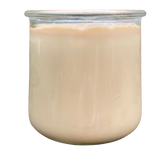 Vanilla Soy Candles Handmade Upcycled Yogurt Jar Organic Hemp Wick