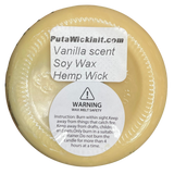Vanilla Soy Candles Handmade Upcycled Yogurt Jar Organic Hemp Wick