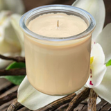 Vanilla Soy Candles Handmade Upcycled Yogurt Jar Organic Hemp Wick