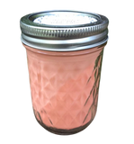 White Citrus Soy Candles Handmade Upcycled Reusable Mason Jar Candle Organic Hemp Wick