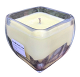 Citronella Lemongrass Soy Candles Handmade  Upcycled Glass Container Organic Hemp Wick Essential Oils