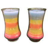 Recycled Paraffin (Ultimate Upcycled) Soy Candle Upcycled Glass Container Organic Hemp Wick