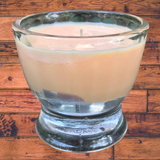 Pumpkin Spice Soy Candles Handmade Upcycled Glass Container Organic Hemp Wick