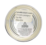 Citronella Lemongrass Bean and Bacon Soup CANdle Soy Wax Organic Hemp Wick