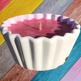 Soy Candles Handmade Upcycled Reusable Tart Dish Cinnamon Scent