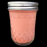 White Citrus Soy Candles Handmade Upcycled Reusable Mason Jar Candle Organic Hemp Wick