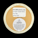 Pumpkin Spice Pastry Scented Soy Candle Upcycled Ceramic Ice Cream Cone  Organic Hemp Wick