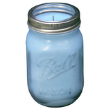 Peppermint Essential Oil Soy Candles Upcycled Mason Jar Organic Hemp Wick