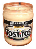 Mosquito Candle Repurposed Queso Jar 16oz