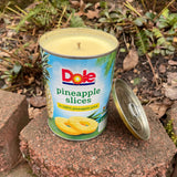 Pina Colada Scented Soy CANdle Hemp Wick Repurposed Eco Friendly Gag Gift
