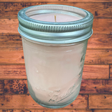 Espresso Latte Scented Candles Upcycled Mason Soy Wax Organic Hemp Wick