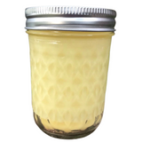 Citronella Lemongrass Soy Candles Mason Jar  Organic Hemp Wick Essential Oils