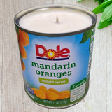 Mandarin Orange Repurposed Hemp Wick CANdle Soy Wax