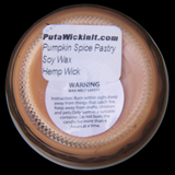 Pumpkin Spice Pastry Scented Candles Upcycled Mason Jar Soy Wax Organic Hemp Wick