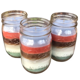 Mason Jar Candle Upcycled Recycled Paraffin Soy Wax Organic Hemp Wick