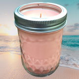 Mason Jar 8oz Soy Wax Candle Organic Hemp Wick