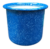 Citronella Lemongrass Soy Candles Handmade  Upcycled Blue Coffee Cup Essential Oils