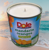 Mandarin Orange Repurposed Hemp Wick CANdle Soy Wax