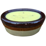 Citronella Lemongrass Soy Candles Handmade Upcycled Croxk Organic Hemp Wick Essential Oils