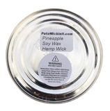 Pineapple Scented Repurposed Soy CANdle Hemp Wick 20oz