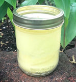 Vintage Mason Jar Candle Citronella Lemongrass Essential Oils Soy WaxOrganic Hemp Wick
