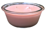 White Citrus Soy Candles Handmade Eco Friendly Upcycled Oval Glass Baking Dish Organic Hemp Wick