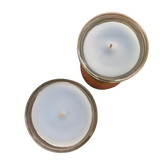Recycled Paraffin (Ultimate Upcycled) Soy Candle Upcycled Glass Container Organic Hemp Wick