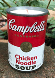 Chicken Noodle Soup CANdle 10.5oz Soy Wax Choice of Scents Organic Hemp Wick