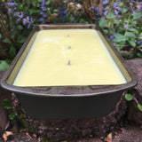 Loaf Pan 48oz Jumbo Citronella Lemongrass Essential Oil Soy Candles Organic Hemp Wicks