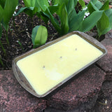 Loaf Pan 48oz Jumbo Citronella Lemongrass Essential Oil Soy Candles Organic Hemp Wicks