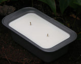 Loaf Pan 16oz Upcycled Choice of Scent Soy Candles Organic Hemp Wicks