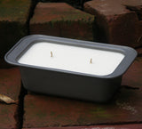 Loaf Pan 16oz Upcycled Choice of Scent Soy Candles Organic Hemp Wicks