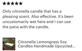 Loaf Pan 48oz Jumbo Citronella Lemongrass Essential Oil Soy Candles Organic Hemp Wicks